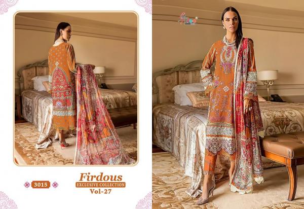 Shree Firdous Exclusive Collection Vol 27 Cotton Dupatta Pakistani Suits